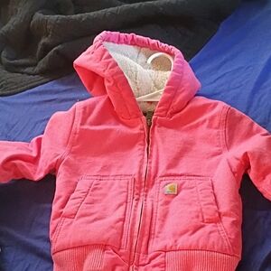 Carhartt Kids Pink Puffer Jacket